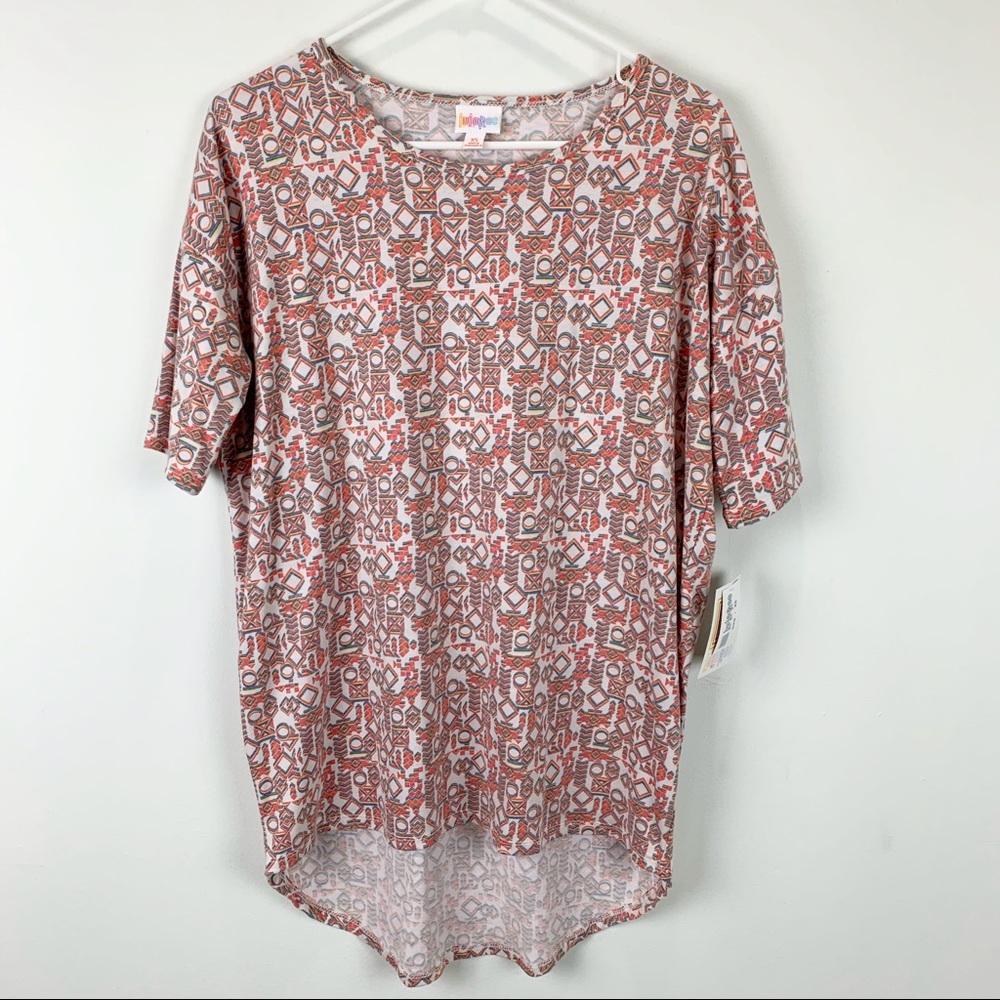 Lularoe Irma Womens Geometric Top Shirt XS NWT